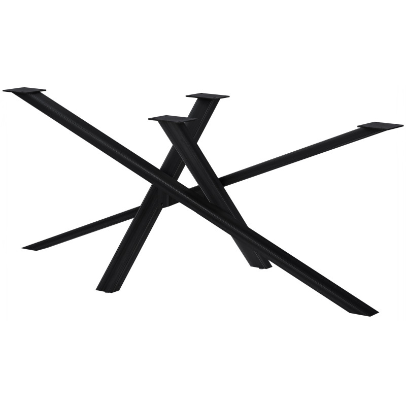 Pieds de table Finney 180x80x72 noir antique