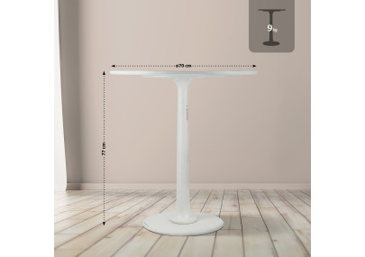 Mesa de apoio Morristown 70 branco antigo