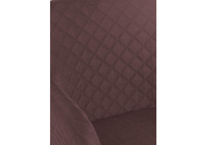 Chaise de salle à manger Gent, tissu marron naturel