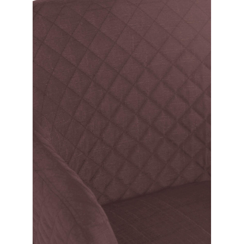 Chaise de salle à manger Gent, tissu marron naturel