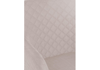 Chaise de salle à manger Gent, tissu crème naturel