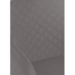 Chaise de salle à manger Gent, tissu gris naturel