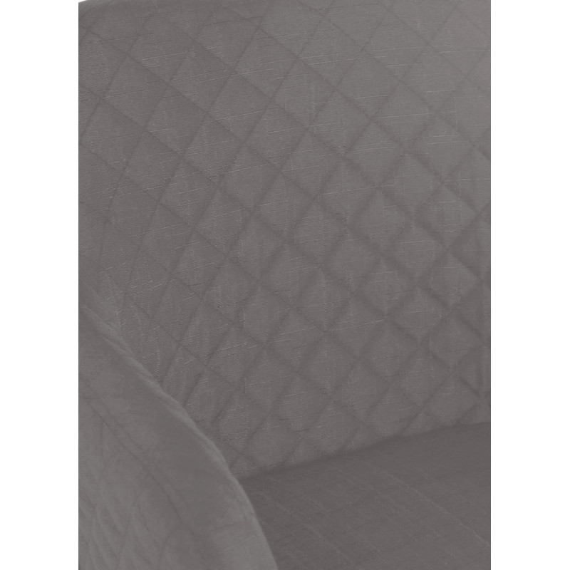 Chaise de salle à manger Gent, tissu gris naturel