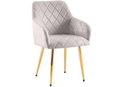 Chaise de salle à manger Monett, velours gris G