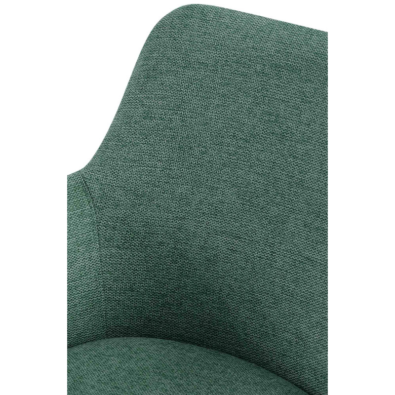 Ensemble de 2 chaises de salle à manger Olema, tissu vert
