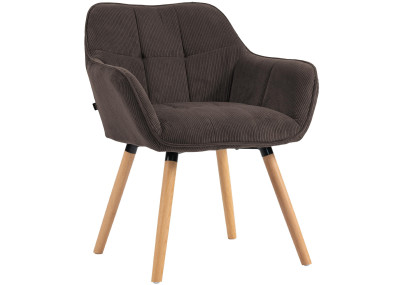Silla de comedor Vienna Cord, marrón natural