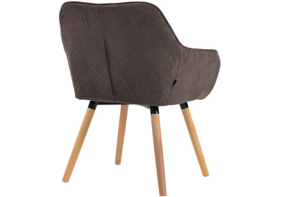 Silla de comedor Vienna Cord, marrón natural