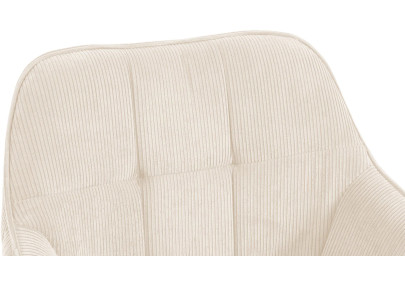 Chaise de salle à manger Vienna Cord, naturelle crème