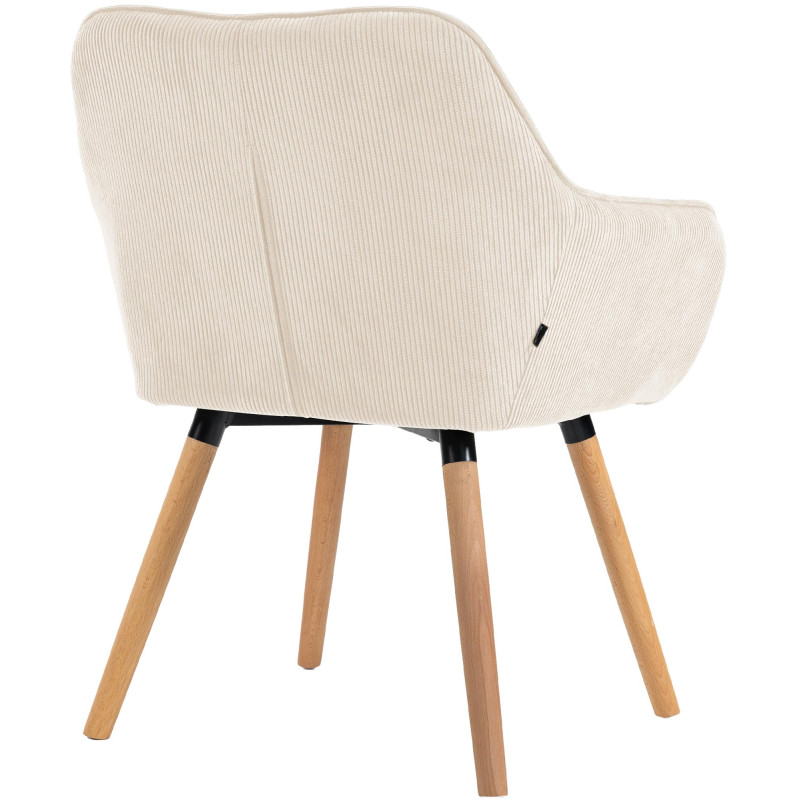 Sedia da pranzo Vienna Cord, crema naturale