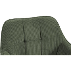 Sedia da pranzo Vienna Cord, verde naturale