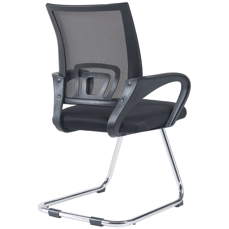 Lot de 2 chaises visiteurs Eureka, noires