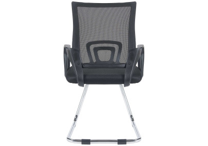 Lot de 2 chaises visiteurs Eureka, noires