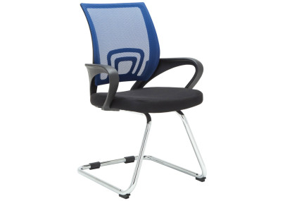 Ensemble de 2 chaises visiteurs bleu Eureka