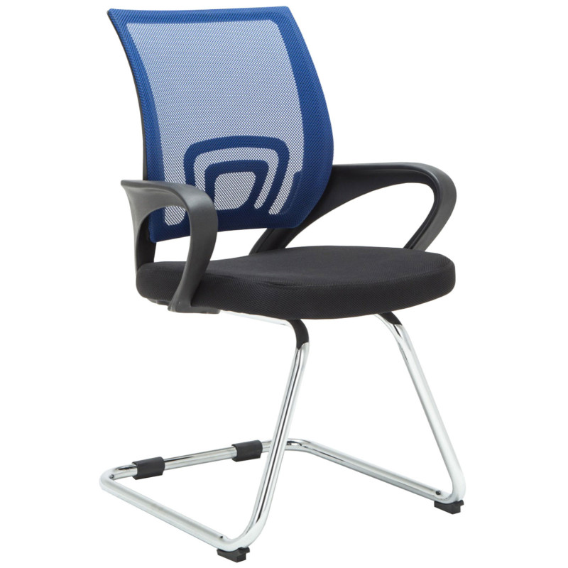 Ensemble de 2 chaises visiteurs bleu Eureka