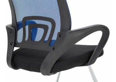 Ensemble de 2 chaises visiteurs bleu Eureka