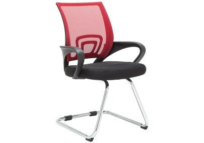 Ensemble de 2 chaises visiteurs rouges Eureka