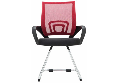 Ensemble de 2 chaises visiteurs rouges Eureka