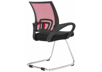 Ensemble de 2 chaises visiteurs rouges Eureka