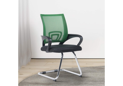 Lot de 2 chaises visiteurs Eureka, vertes