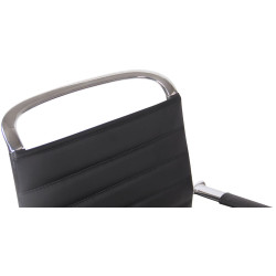 Ensemble de 2 chaises visiteurs Balve, similicuir, noir