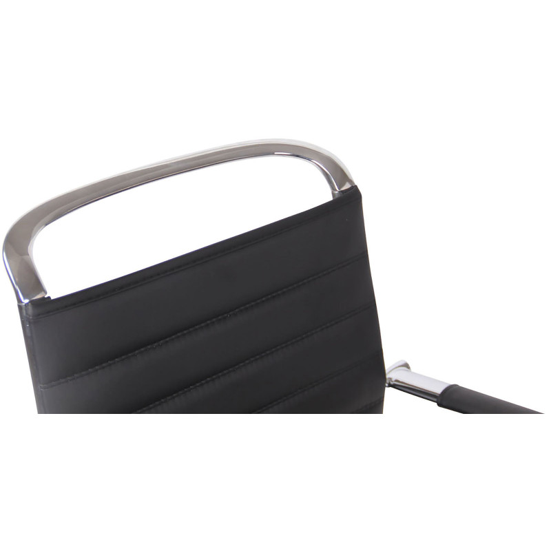 Ensemble de 2 chaises visiteurs Balve, similicuir, noir