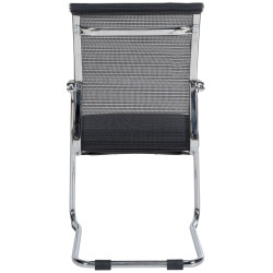 Ensemble de 2 chaises visiteurs Denny chromées