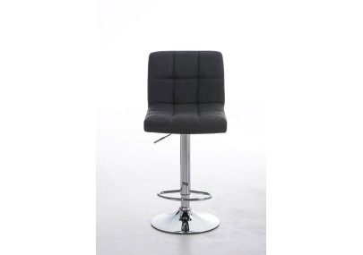 Tabouret de bar Pérou TISSU C gris foncé