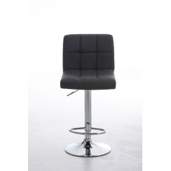 Tabouret de bar Peru, tissu C gris foncé