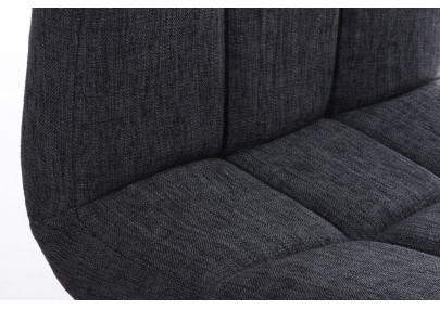 Sgabello Peru Stoffa grigio scuro