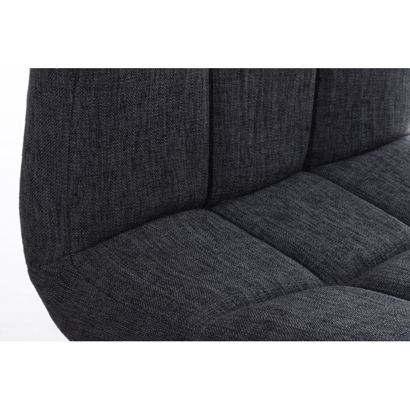 Sgabello Peru Stoffa grigio scuro