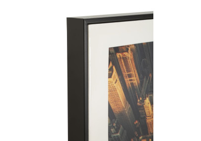 Tableau New York laqué A avec cadre – impression sur toile moderne – 72 x 4 x 102 cm