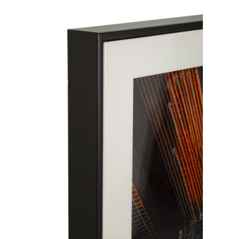 Tableau New York laqué B avec cadre – décoration murale design – 72 x 4 x 102 cm