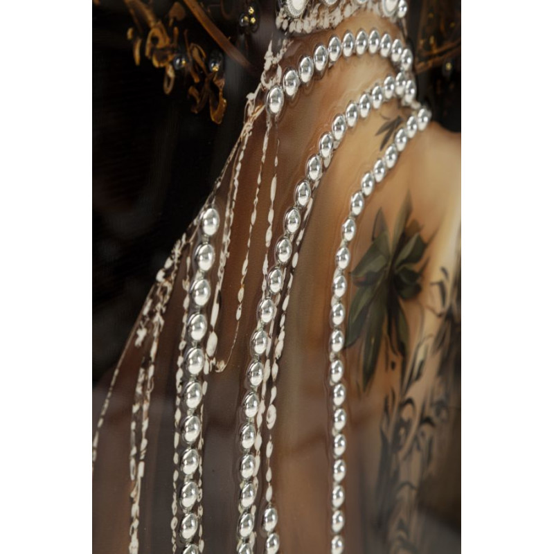 Tableau persan laqué avec cadre – art mural moderne – 62 x 3,5 x 92 cm