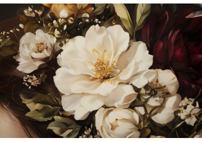 Tableau persan laqué B avec cadre – impression murale design – 62 x 3,5 x 92 cm