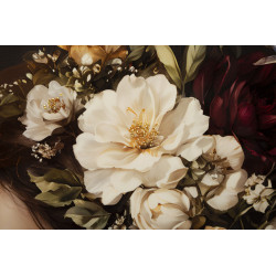 Tableau persan laqué B avec cadre – impression murale design – 62 x 3,5 x 92 cm