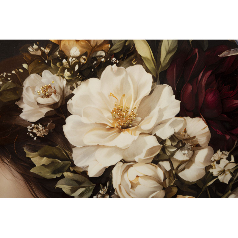 Tableau persan laqué B avec cadre – impression murale design – 62 x 3,5 x 92 cm