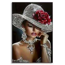 Tableau Orléans laqué A avec cadre – décoration murale moderne – 102 x 4,5 x 152 cm