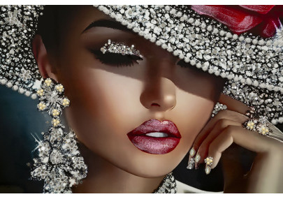 Tableau Orléans laqué A avec cadre – décoration murale moderne – 102 x 4,5 x 152 cm