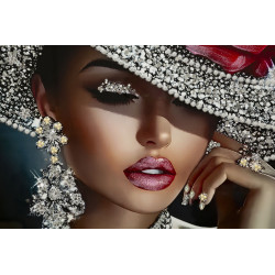 Tableau Orléans laqué A avec cadre – décoration murale moderne – 102 x 4,5 x 152 cm