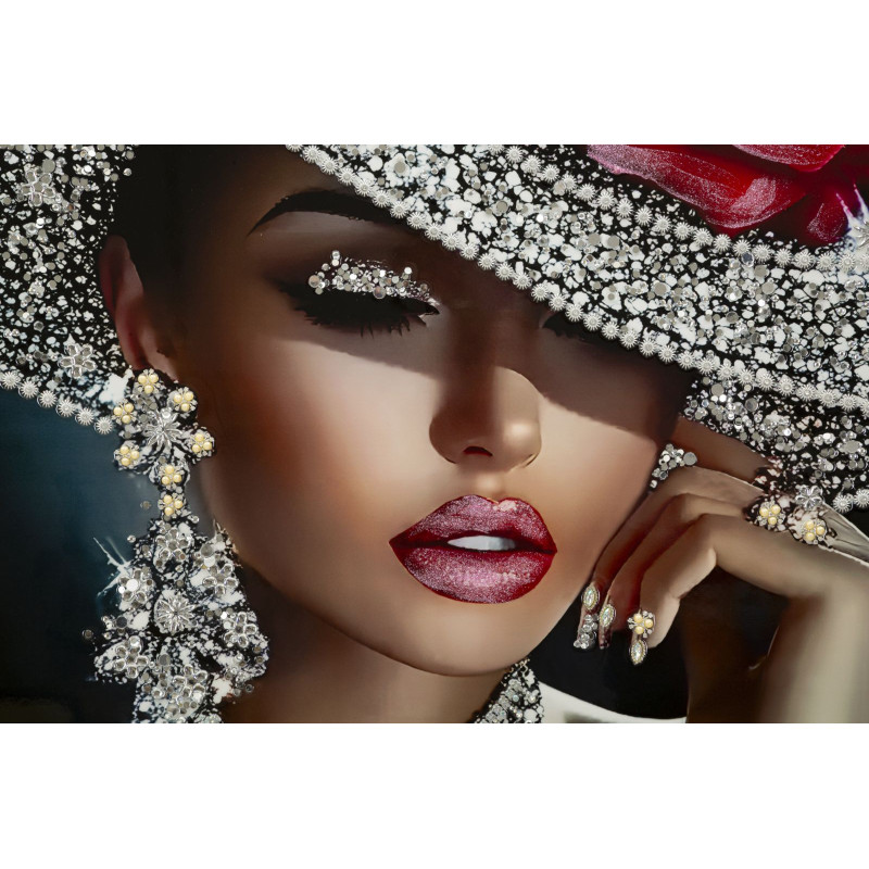 Tableau Orléans laqué A avec cadre – décoration murale moderne – 102 x 4,5 x 152 cm