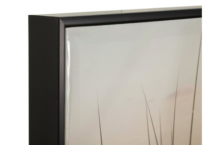 Tableau plage laqué A avec cadre – décoration murale bord de mer – 152 x 4 x 52 cm