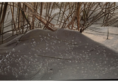 Tableau plage laqué A avec cadre – décoration murale bord de mer – 152 x 4 x 52 cm