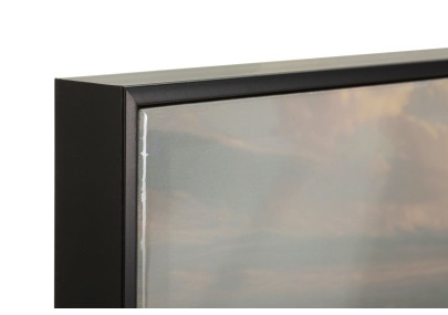 Tableau plage laqué B avec cadre – impression murale moderne – 152 x 4 x 52 cm