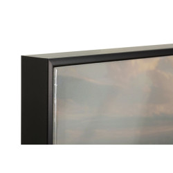 Tableau plage laqué B avec cadre – impression murale moderne – 152 x 4 x 52 cm