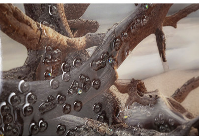 Tableau plage laqué B avec cadre – impression murale moderne – 152 x 4 x 52 cm