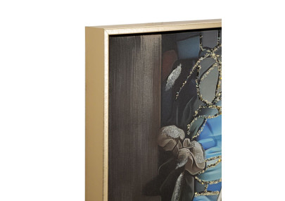 Tableau crèche laqué avec cadre – impression murale design – 102 x 4 x 72 cm