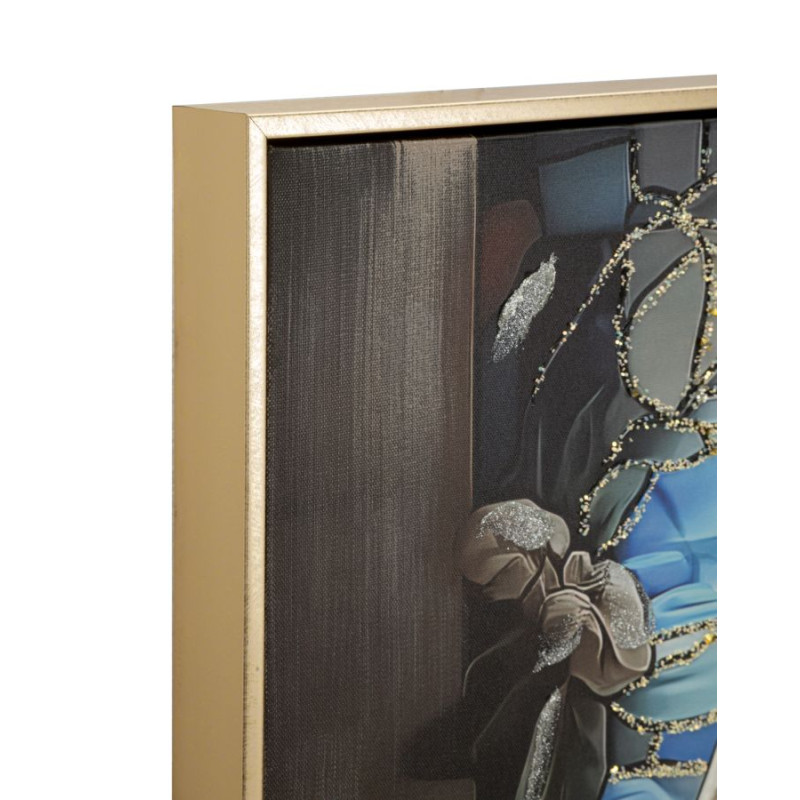 Tableau crèche laqué avec cadre – impression murale design – 102 x 4 x 72 cm