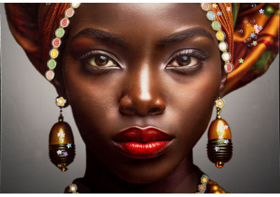 Tableau Maya laqué avec cadre – décoration murale moderne – 60 x 4 x 120 cm