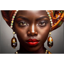 Tableau Maya laqué avec cadre – décoration murale moderne – 60 x 4 x 120 cm