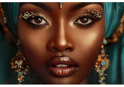 Tableau Maya laqué avec cadre – impression murale design – 50 x 3,5 x 100 cm